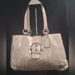 Coach Soho East West Satchel Gold Metallic A1293-F18751 Handbag